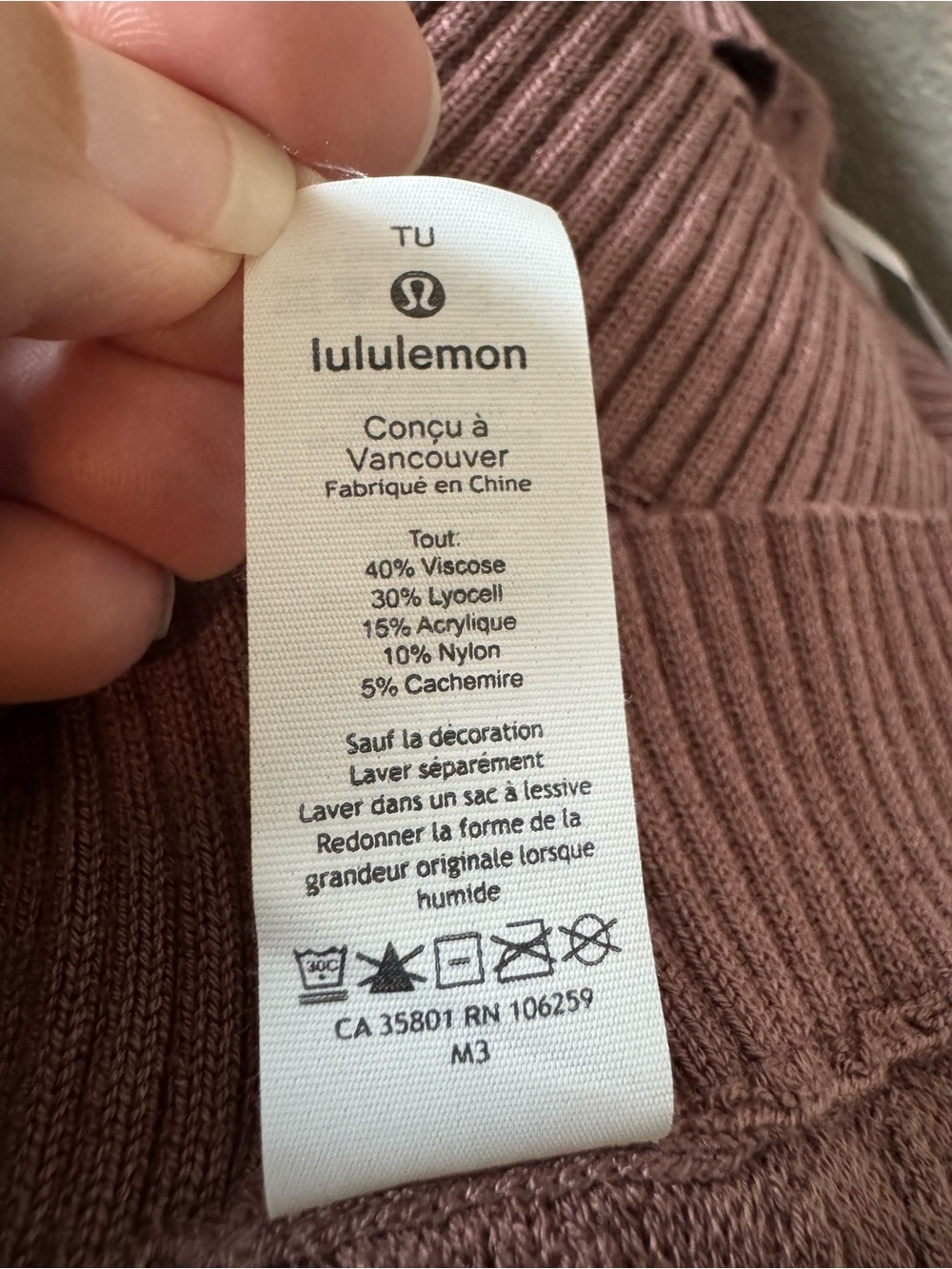 lululemon Divinity Cashmere-blend Poncho in Spanish Oak SPNO NWOT OS - Picture 9 of 11